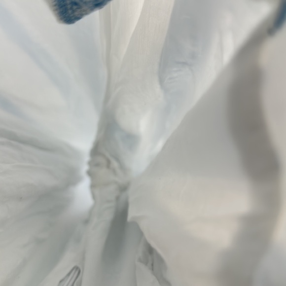 Line and Dot Boho White and Blue Halter JumpSuit - Picture 12 of 13